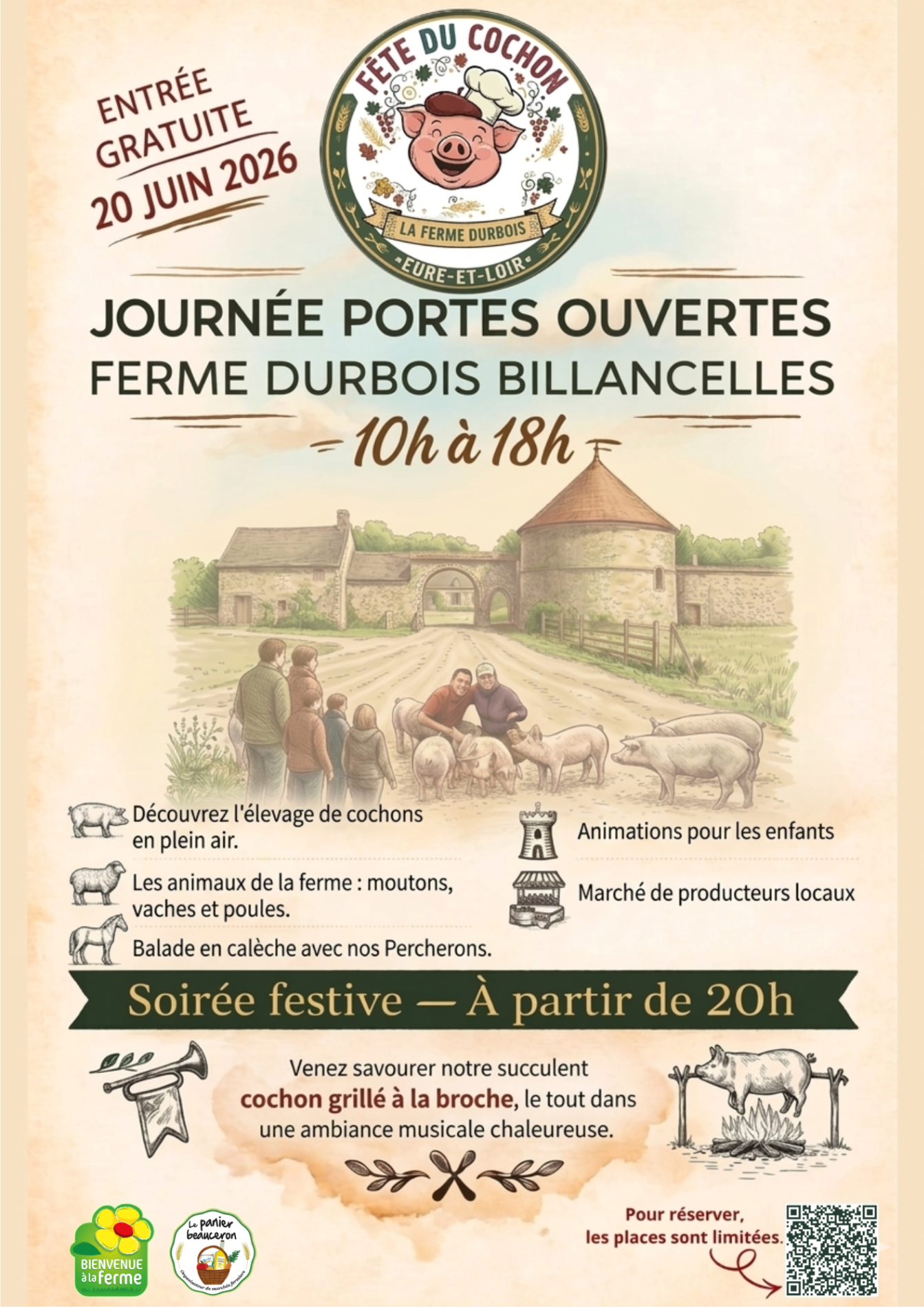 LA FETE DU COCHON  A LA FERME DURBOIS : LE  20 JUIN 2026