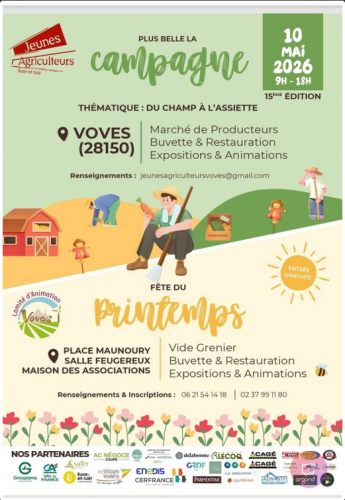 PLUS BELLE LA CAMPAGNE : LE 10 MAI 2026 A VOVES
