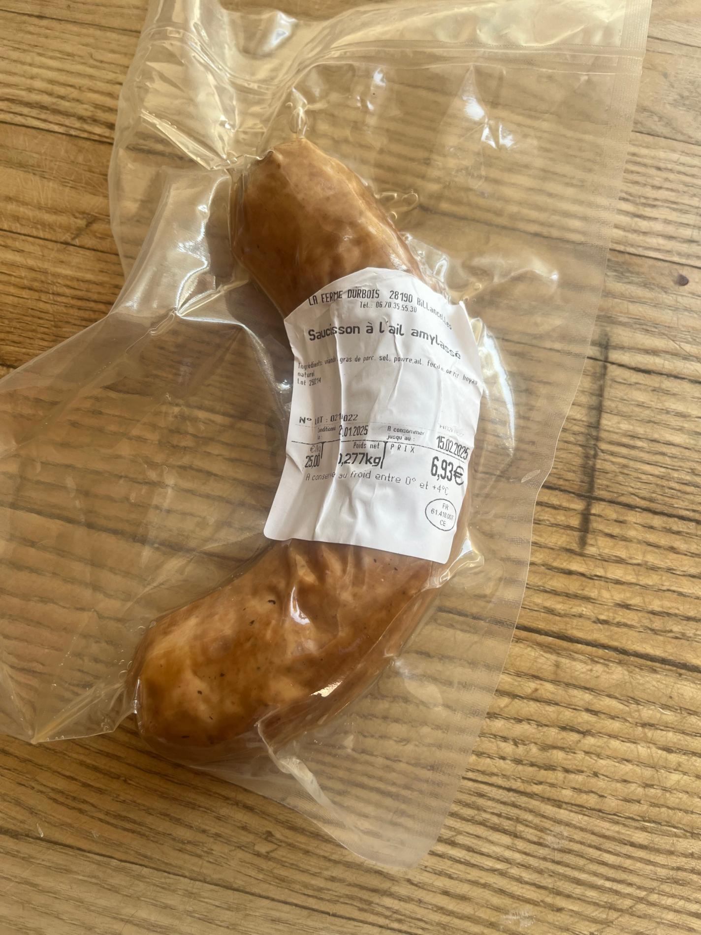 SAUCISSON A L'AIL AMYLASSE