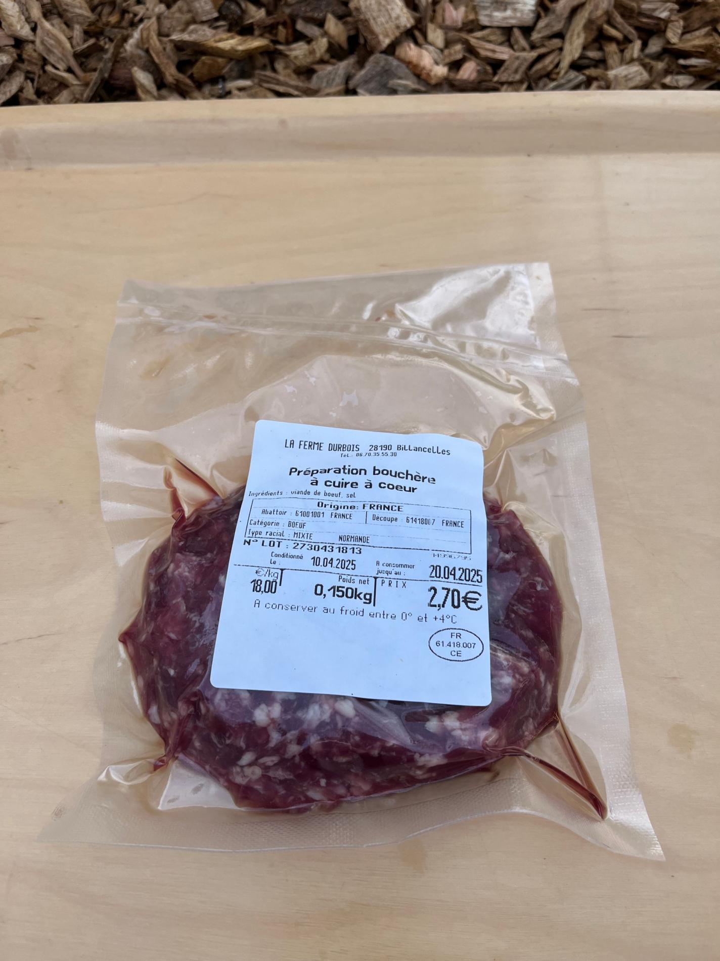 STEAK HACHE RACE NORMANDE