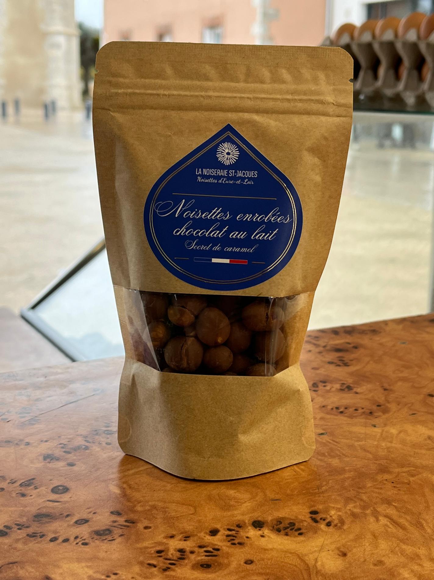 NOISETTES ENROBEES DE CHOCOLAT AU LAIT