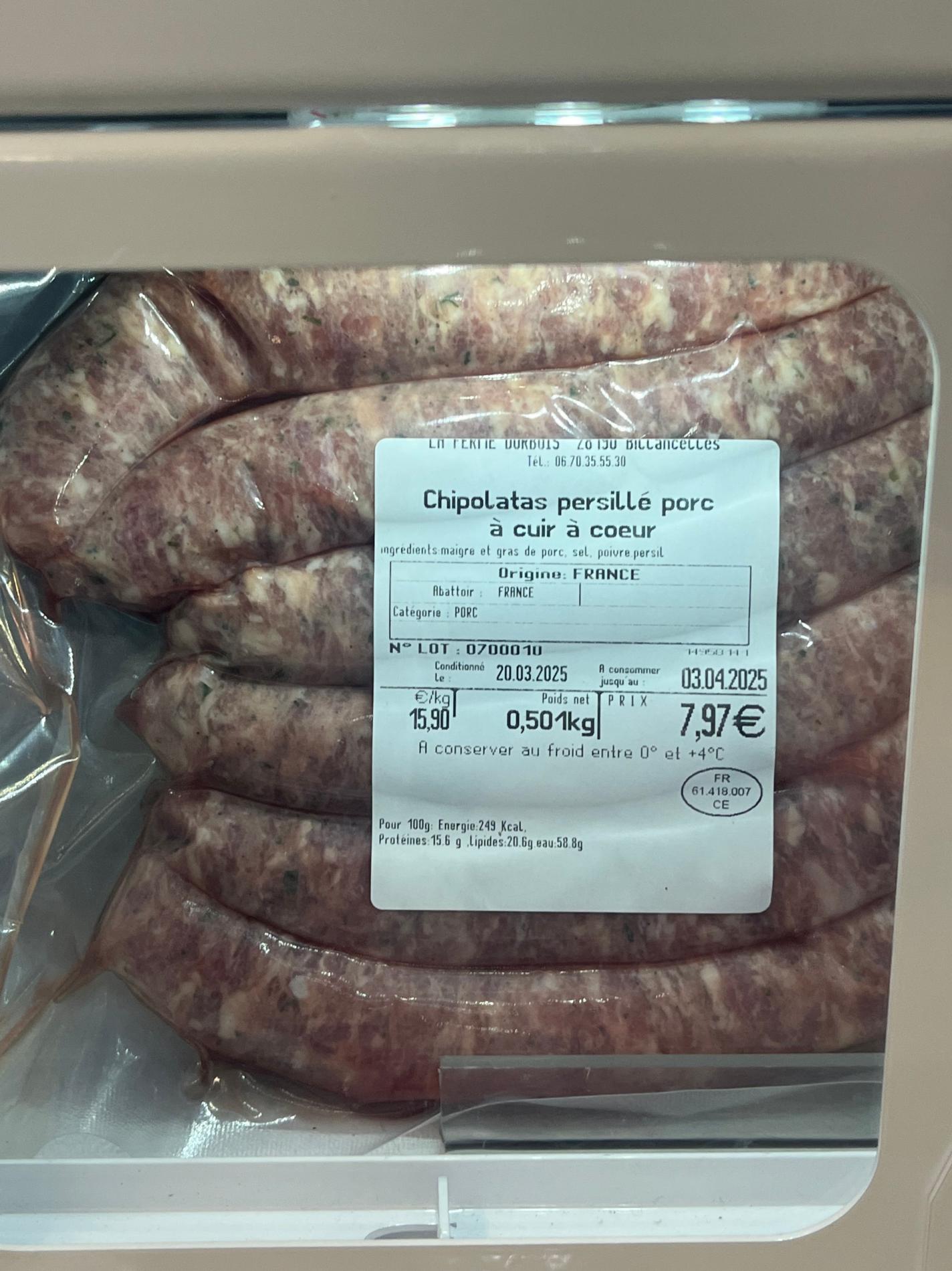 CHIPOLATAS AUX HERBES